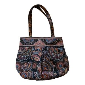 Vera Bradley* Shoulder Bag* Kingston Print* Black/Brown